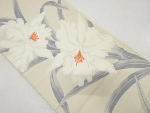 アンティーク　花模様織り出し袋帯（材料）